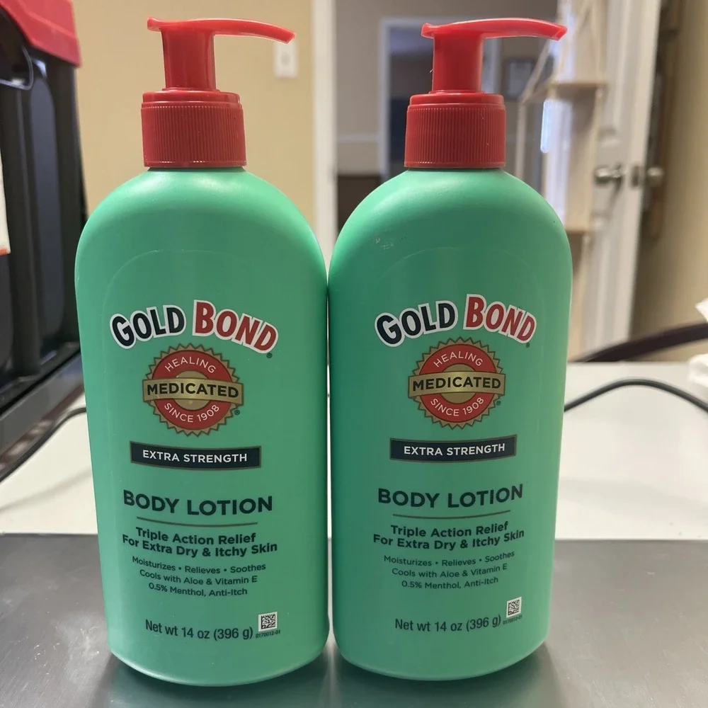 BL Gold Bond Body Lotion Extra Strength Medicated 14oz each‎ *Two Pack*